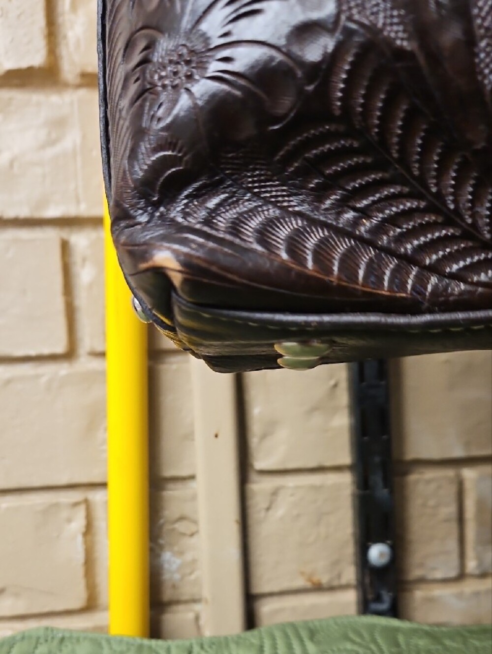 American West Brown & White Cowhide Hobo Shoulder Bag - Picture 9 of 16
